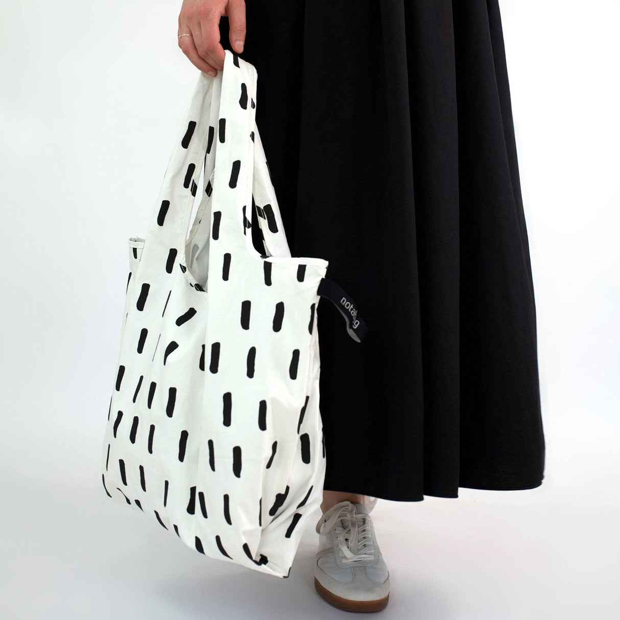 Notabag Foldable Tote - Black Brush