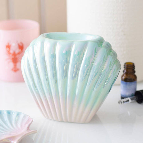 Something Different Iridescent Shell Coastal Oil Burner