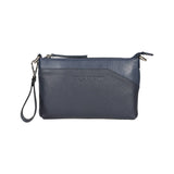 RB Italy Full Grain Leather Crossbody Bag - Navy