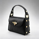 Nanabags Bee Happy Mini Leather Crossbody Bag