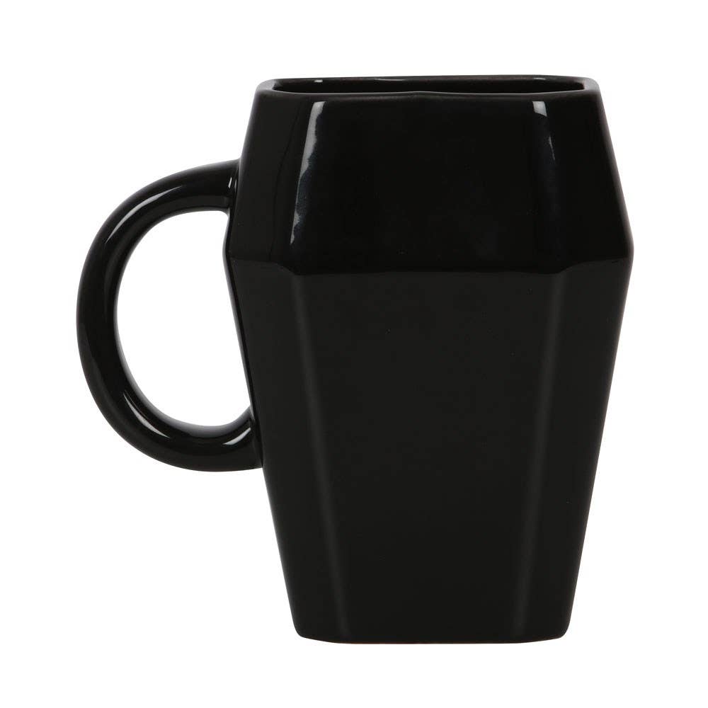 SD Death Before Decaf Coffin Mug