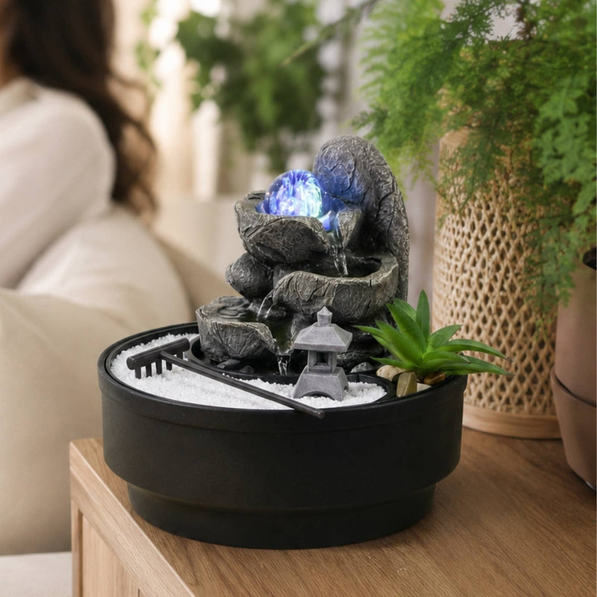 Zen Aroma Zen Garden & Bogota Indoor Fountain