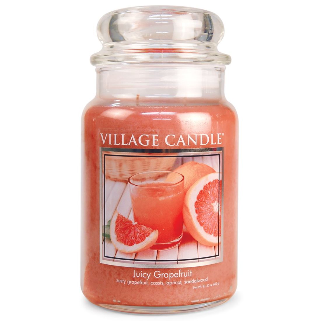Village Candle Juicy Grapefruit Jar Candle