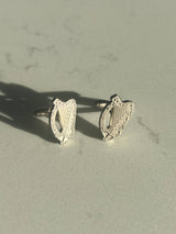CastleKnock Designs Irish Harp Cufflinks - Silver