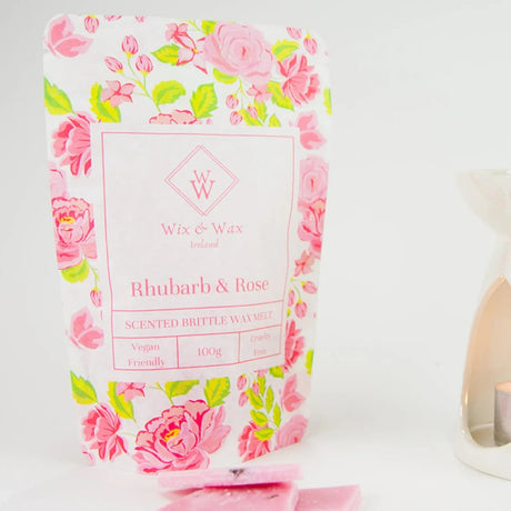 Wix & Wax Rhubarb & Rose Brittle Wax Melt