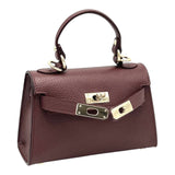 Suie Valentini srl - Genuine leather shoulder bag, Made in Italy, art. 112609