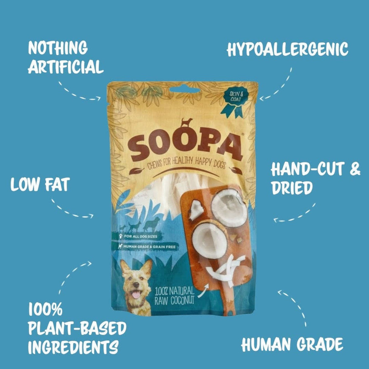 Soopa Natural Coconut Dog Chews
