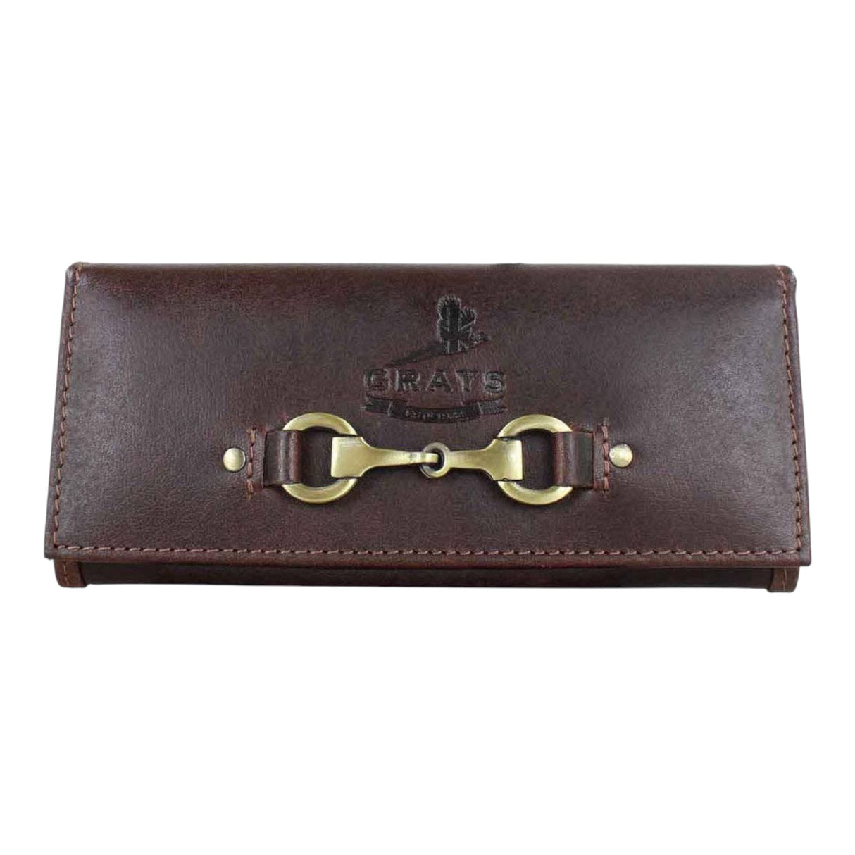 Grays 1922 Lily Snaffle Purse Leather Brown