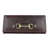 Grays 1922 Lily Snaffle Purse Leather Brown
