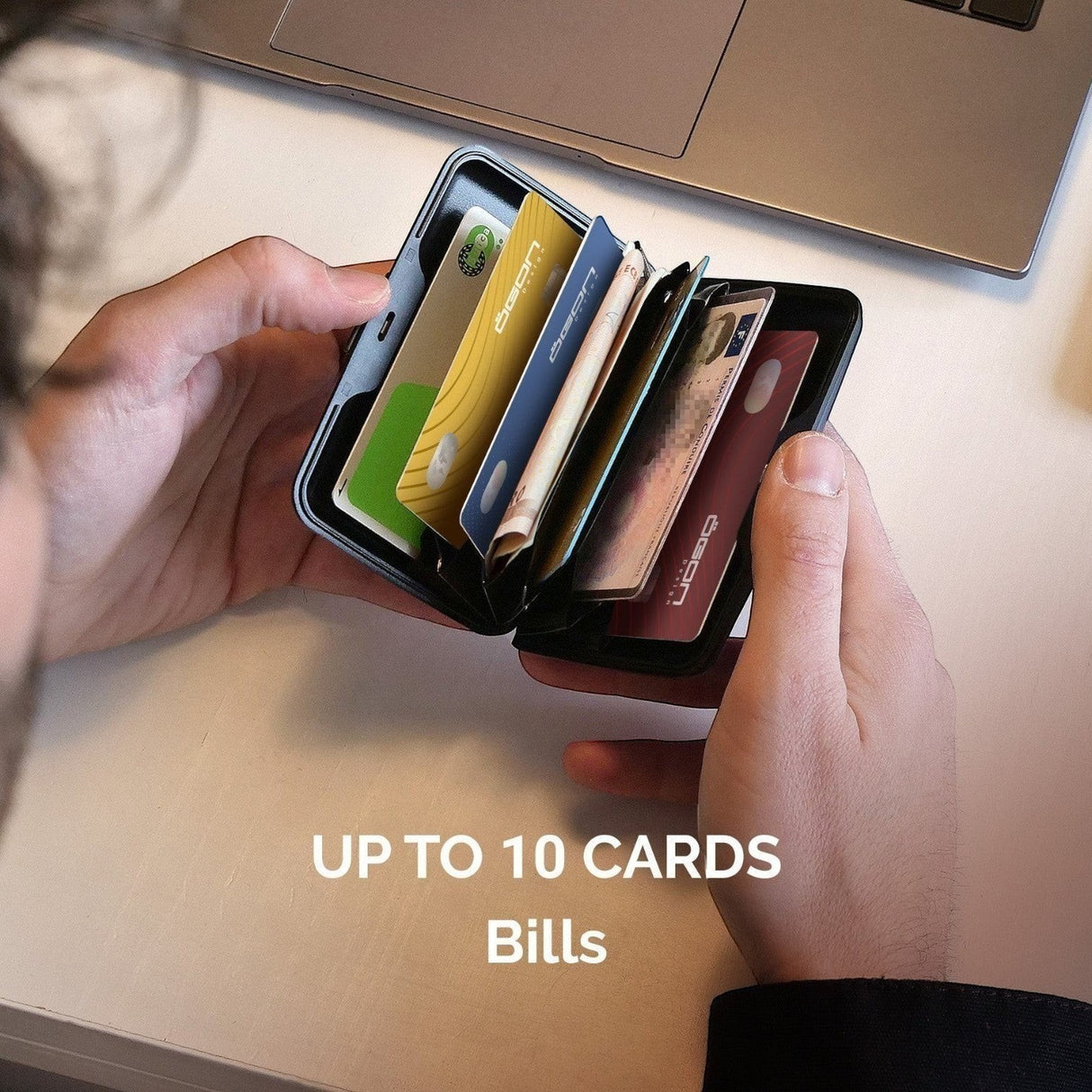 ÖGON Smart Case Stockholm Aluminum Card Holder