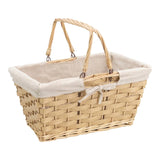 Deffrennes Rectangular Natural Wicker Basket