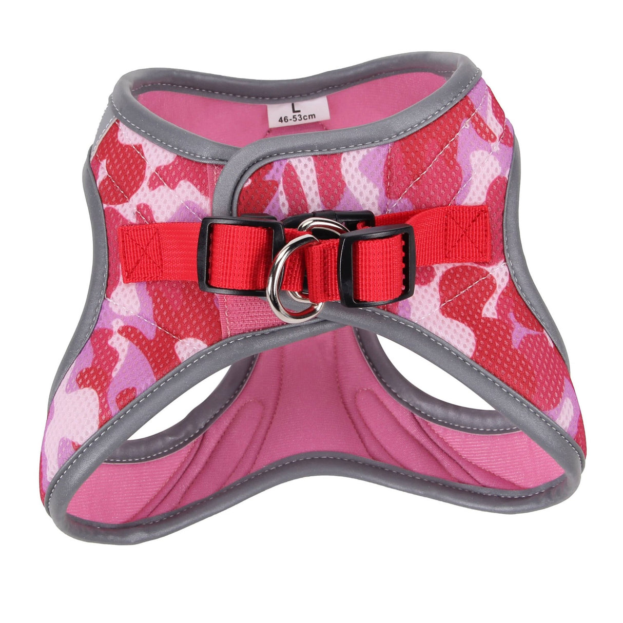 Croci Dog Harness - Hiking Reflective Army Pink
