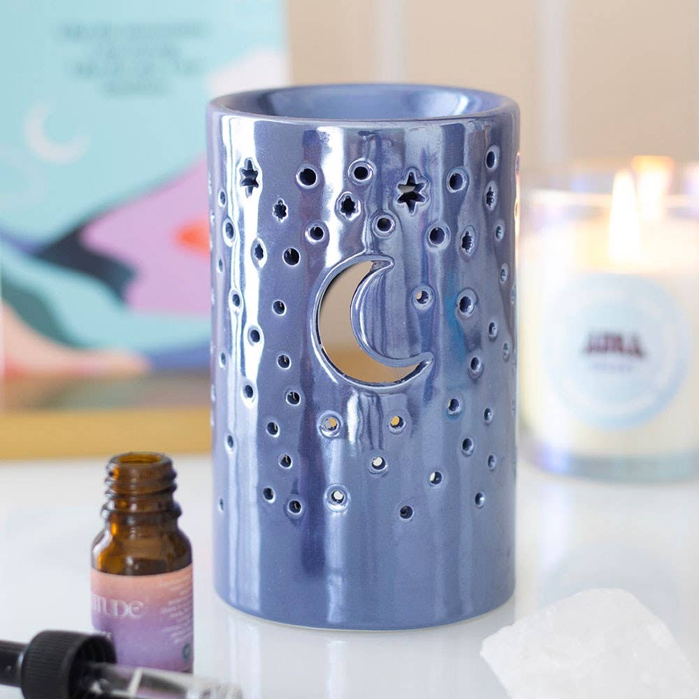 Something Different  Iridescent Purple Moon Oil Burner