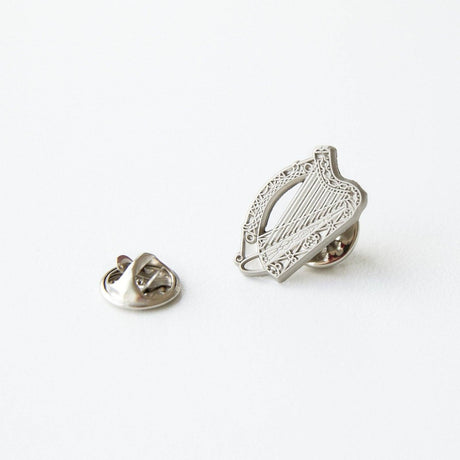 CastleKnock Designs Irish Harp Suit Pin - Silver