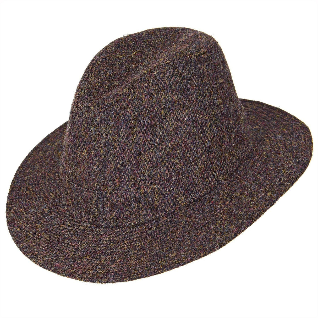 Heather Hats Denholm Harris Tweed Fedora