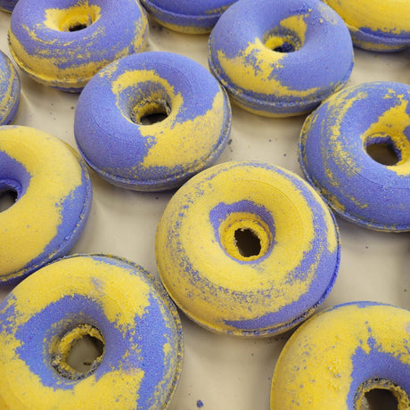 MLBS Blueberry & Vanilla Donut Bath Bomb