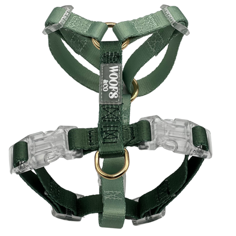 Woofs & Co Harness Duo Color - Sage Green