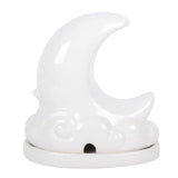 Something Different White Pastel Skies Moon Incense Cone Holder