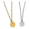 Rudies and Co Engraved Mini Disc Necklace