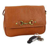 Grays 1922 Isla Shoulder Bag with Snaffle - Tan Leather