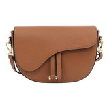 Nanabags Leather Saddle Crossbody Bag
