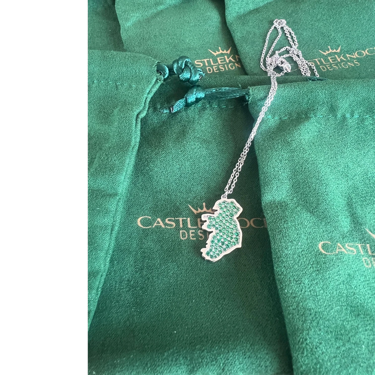 CastleKnock Designs Ireland Map Necklace