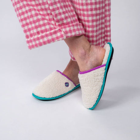 Billy Belt Purple Sherpa Slippers