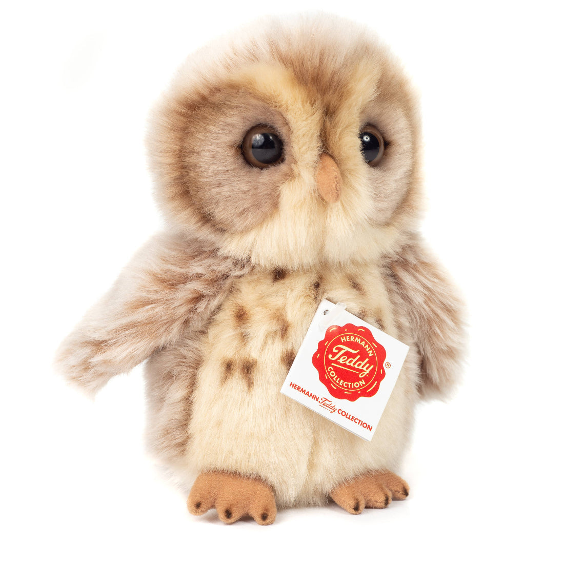 Teddy Hermann Light Brown Owl 16cm Plush Toy
