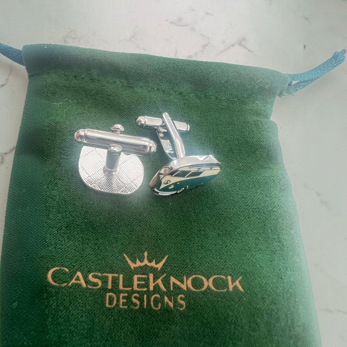CastleKnock Designs Camper Van Cufflinks