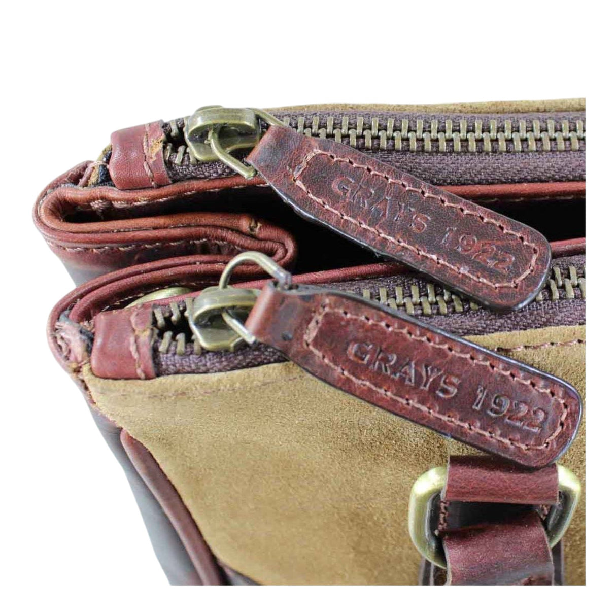 Grays 1922 Jodie Handbag Brown and Suede