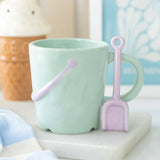 Something Different Bucket Mug with Spade Spoon