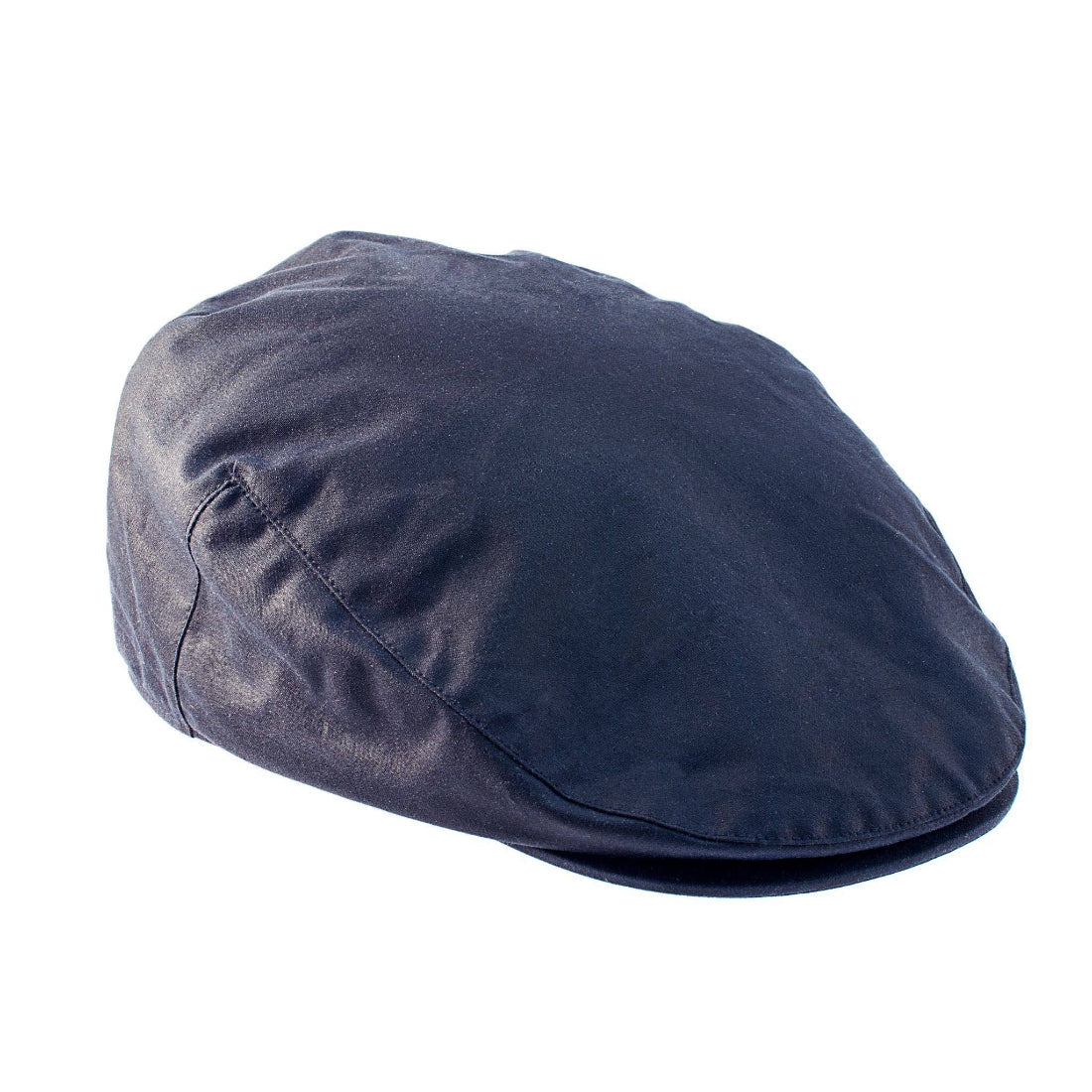 Heather Hats Buchanan Wax Flat Cap Navy