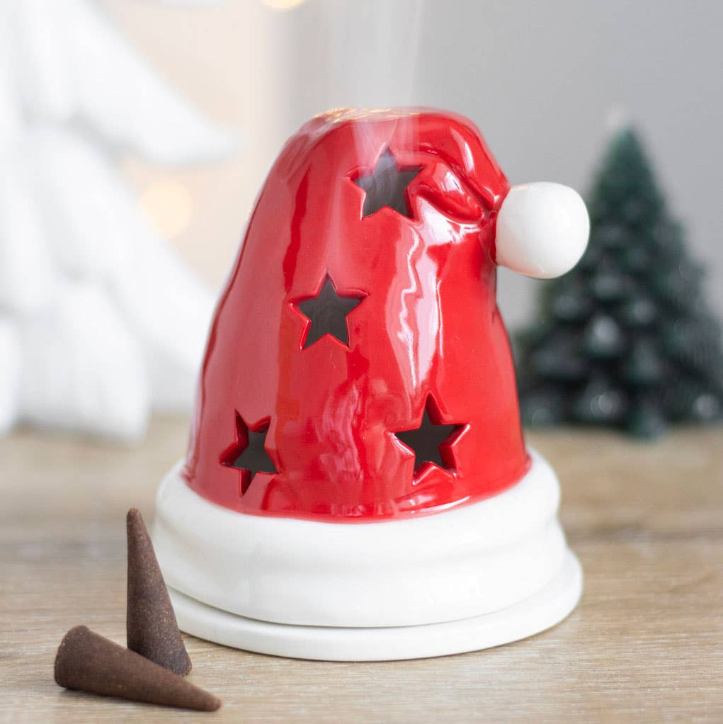 Something Different Santa Hat Tealight & Incense Holder