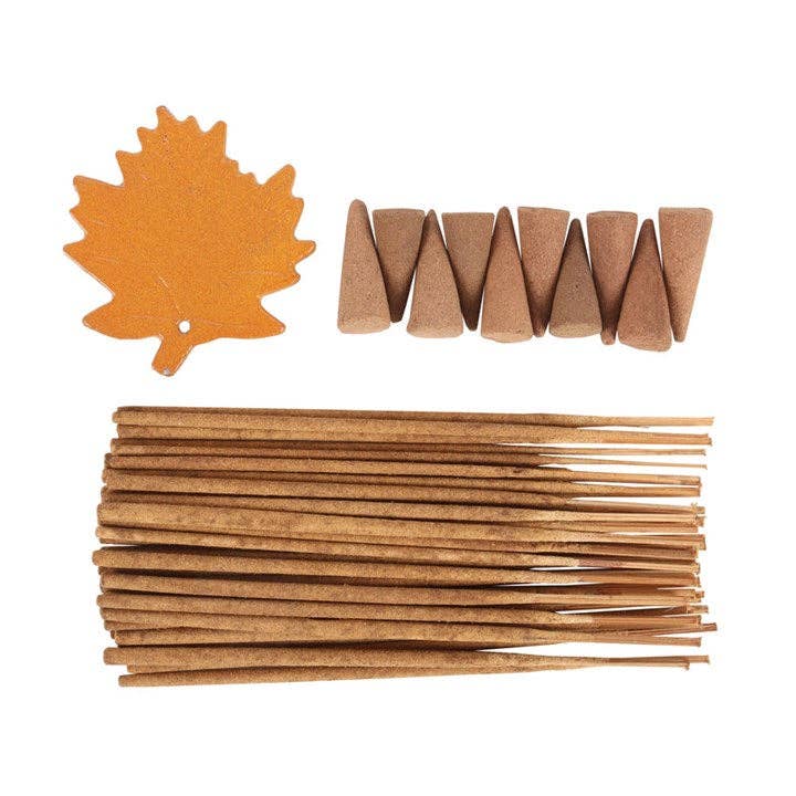 SD Autumn Leaf Orange & Cinnamon Incense Gift Set