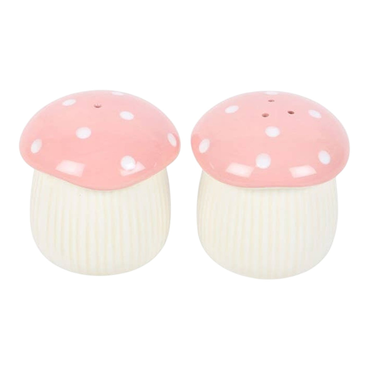 Something Different Pink Mushroom Salt and Pepper Shakers