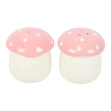 Something Different Pink Mushroom Salt and Pepper Shakers