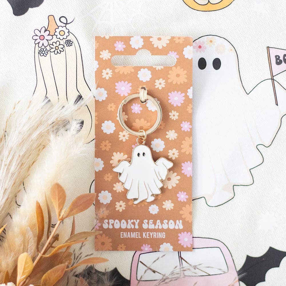 SD Spooky Season Ghost Keyring
