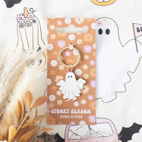 SD Spooky Season Ghost Keyring