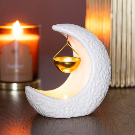 Something Different Wholesale - Crescent Moon Hanging Oil Burner