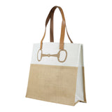 Grays 1922 Jute Shopper Bag with Snaffle Horse Bit Design