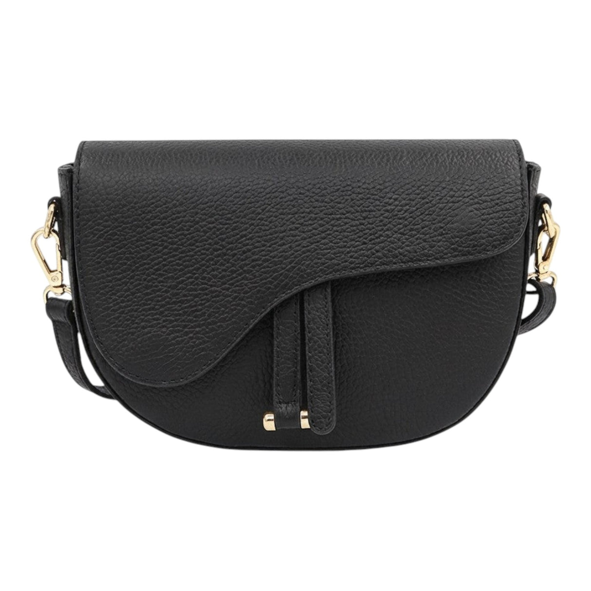 Nanabags Leather Saddle Crossbody Bag