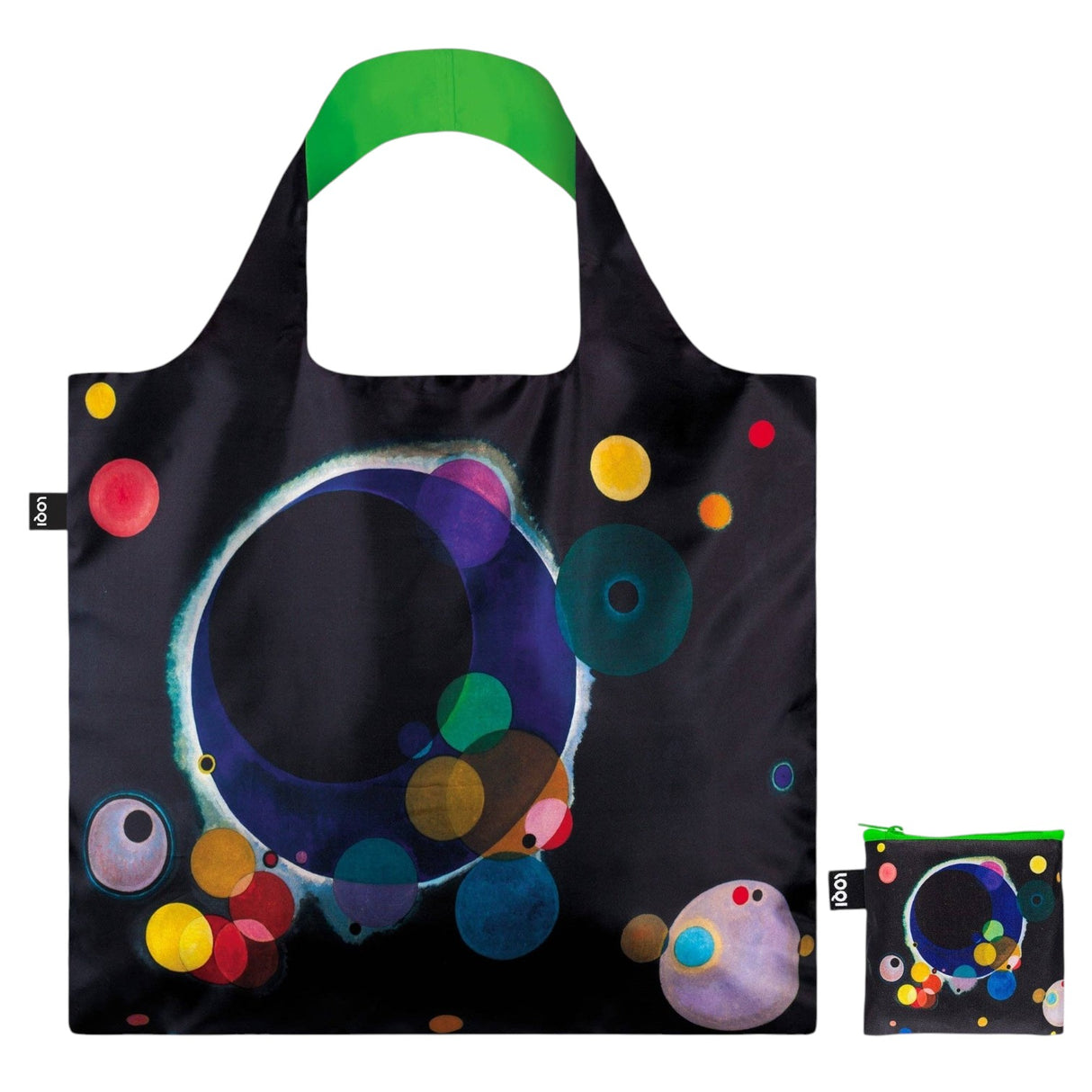 LOQI Several Circles Neon Recycled Bag