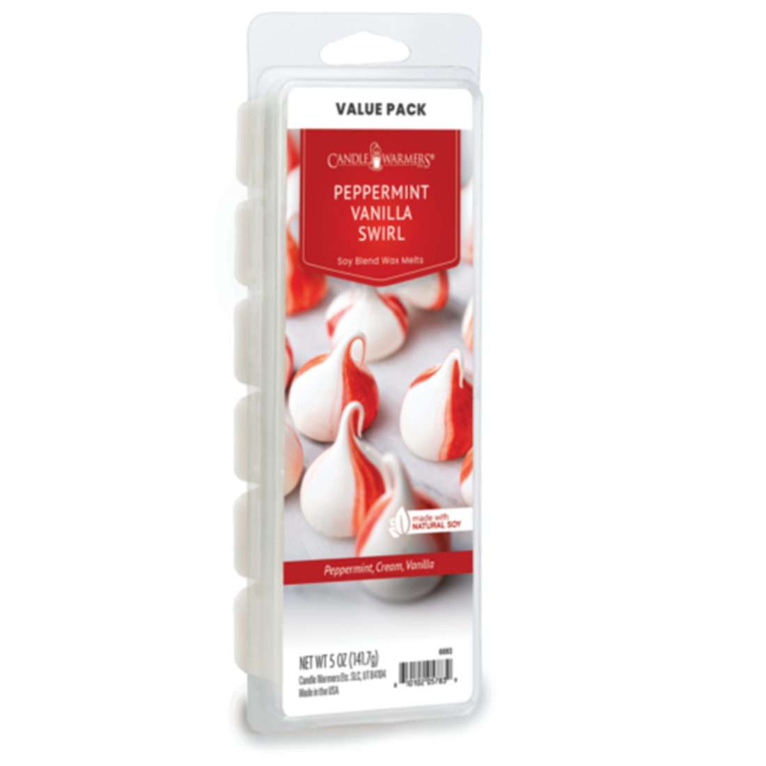 Candle Warmers Peppermint Vanilla Swirl Wax Melts