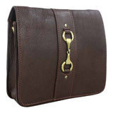 Grays 1922 Julia Bag with Snaffle Bit - Fine Leather Brown