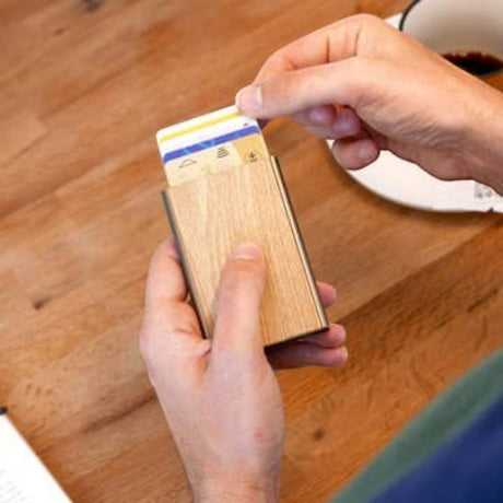 Slider Automatic Aluminum Card Holder
