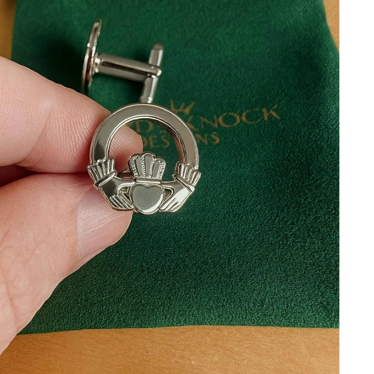 CastleKnock Designs Claddagh Ring Cufflinks