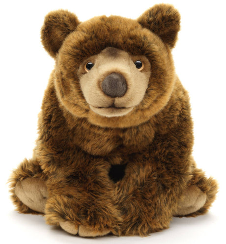 Uni Toys Large Brown Bear Sitting 43cm Plush Toy
