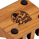The Black Stuff Diagonal Teak Soap Dish