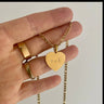 Rudies and Co Grá Irish Engraved Love Heart Necklace