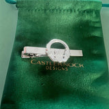 CastleKnock Designs Claddagh Ring Cufflinks Tie Clip Pin Set - Silver